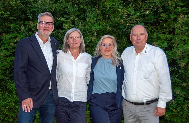 Die vier Mitglieder des geschäftsführenden Vorstands