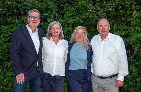 Die vier Mitglieder des geschäftsführenden Vorstands